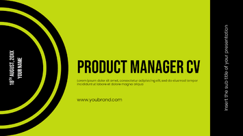 Product Manager CV Google Slides Themes PowerPoint Templates