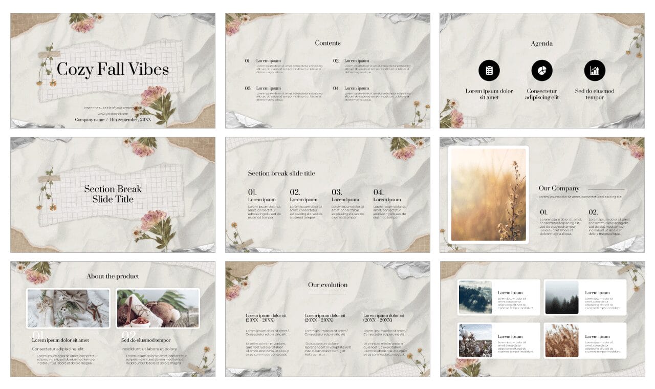 Autumn Vibes Free Google Slides Themes PowerPoint Templates