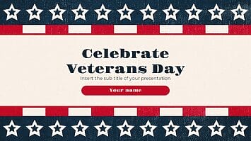 Celebrate Veterans Day Free Google Slides PowerPoint Templates