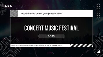 Concert Music Festival Google Slides Theme PowerPoint Template