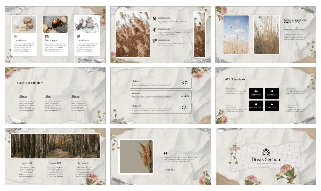 Cottagecore Autumn Free Google Slides Themes PowerPoint Templates