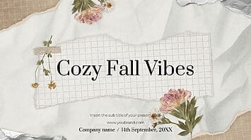 Cozy Fall Vibes Free Google Slides Theme PowerPoint Template