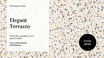 Elegant Terrazzo Free Google Slides Theme PowerPoint Templates