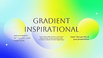 Gradient Inspirational Google Slides Theme PowerPoint Template