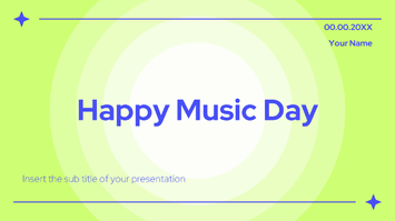 Happy Music Day Free Google Slides Theme PowerPoint Template