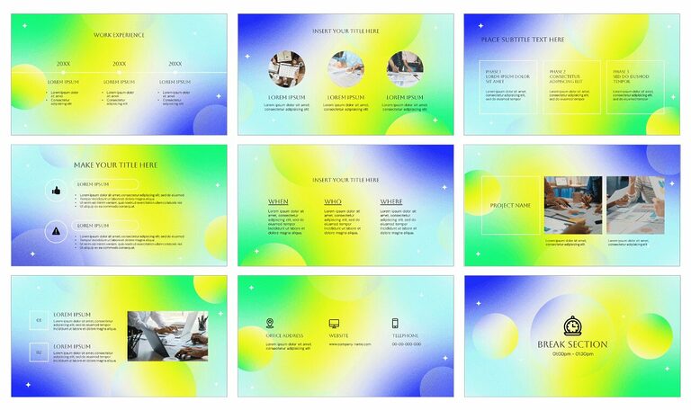 Gradient Inspirational Google Slides Theme PowerPoint Template