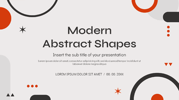 Modern Abstract Shapes Free Google Slides PowerPoint Templates