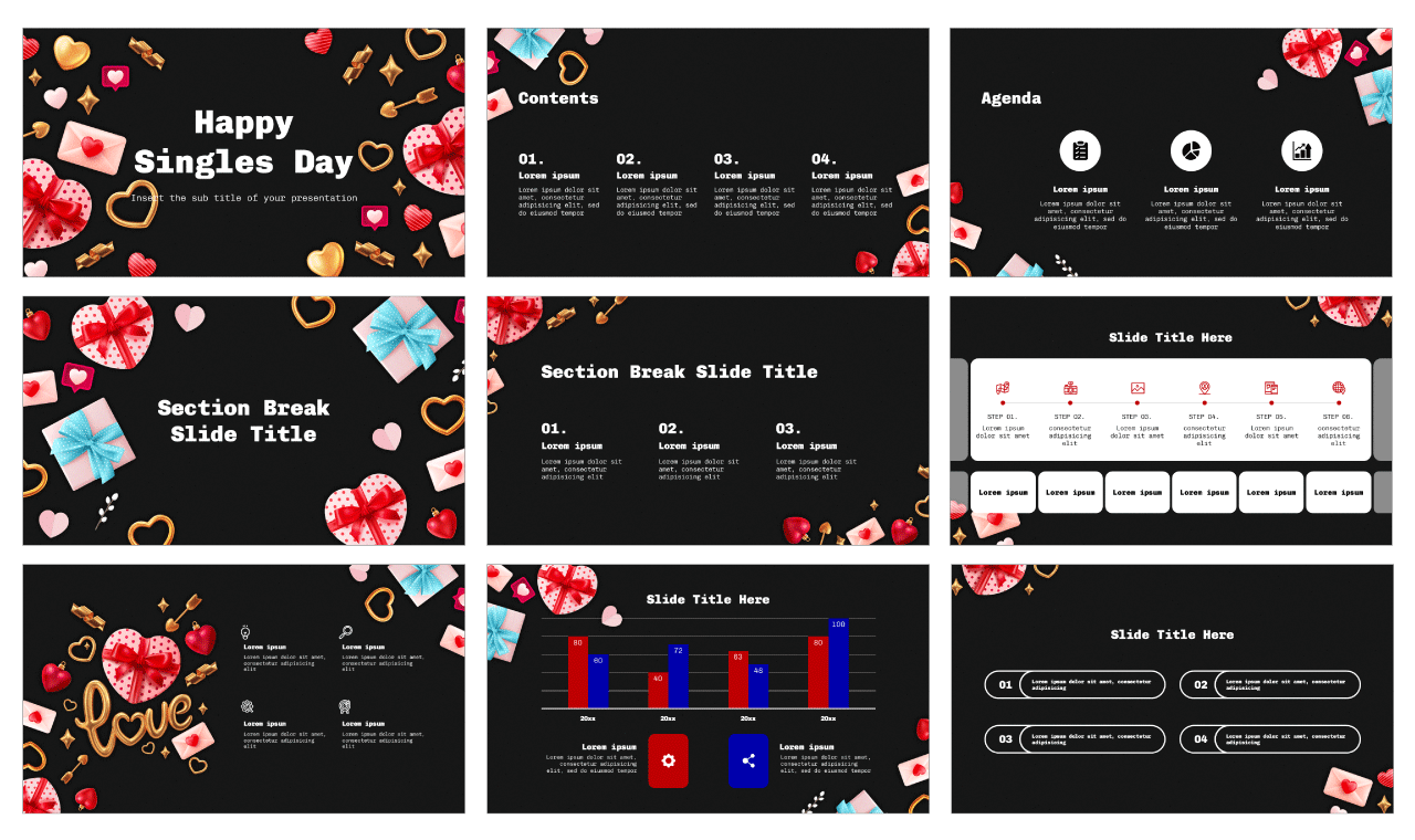 Singles Day Free Google Slides Themes PowerPoint Templates