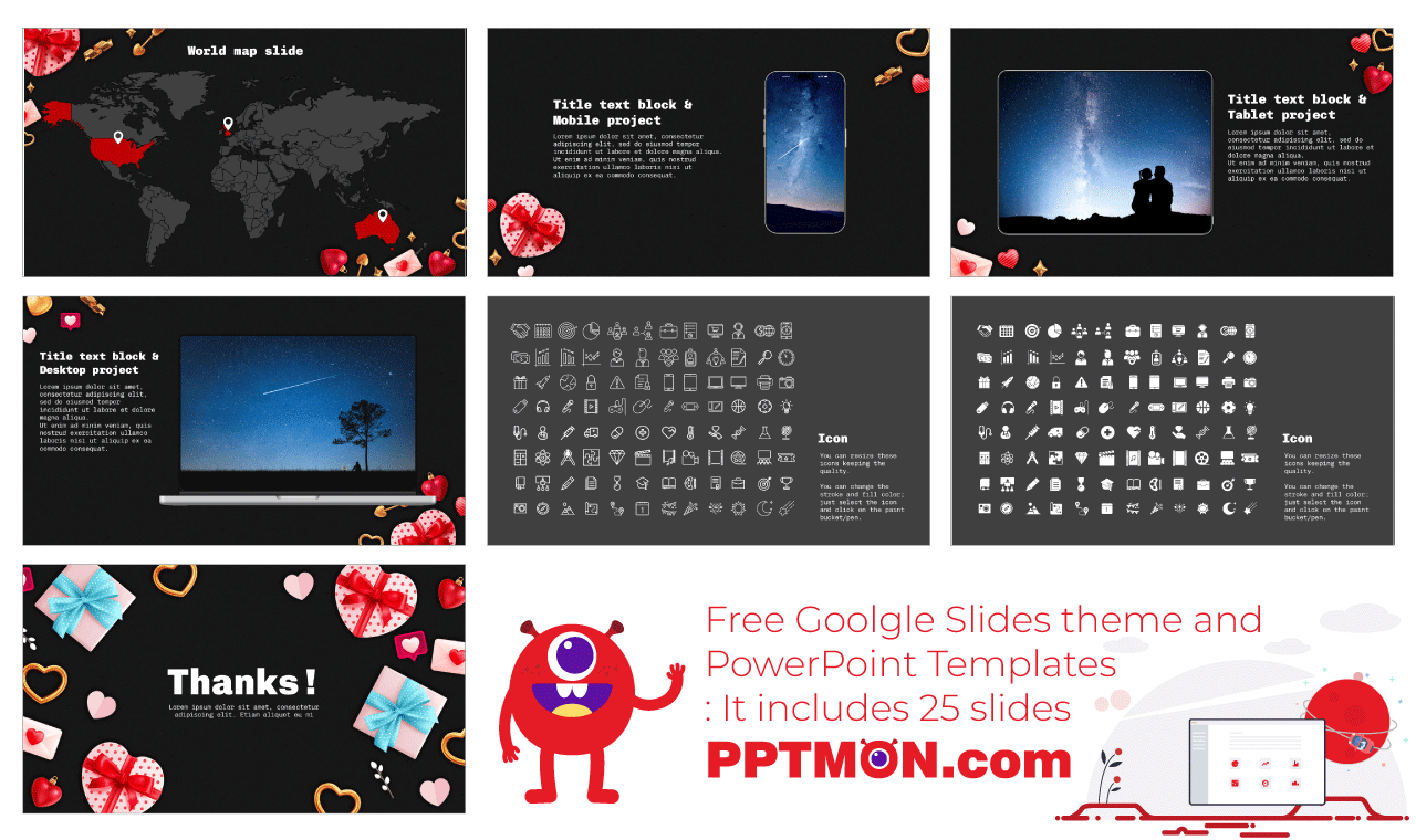Singles Day Presentation Google Slides Theme PowerPoint Template