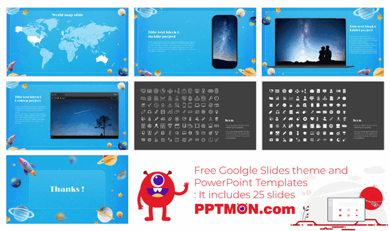 Astronomy and Space Sciences Google Slides PowerPoint Themes