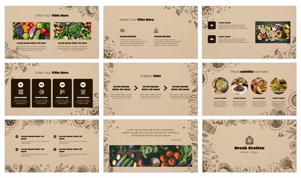 World Vegetarian Day Google Slides Theme PowerPoint Template