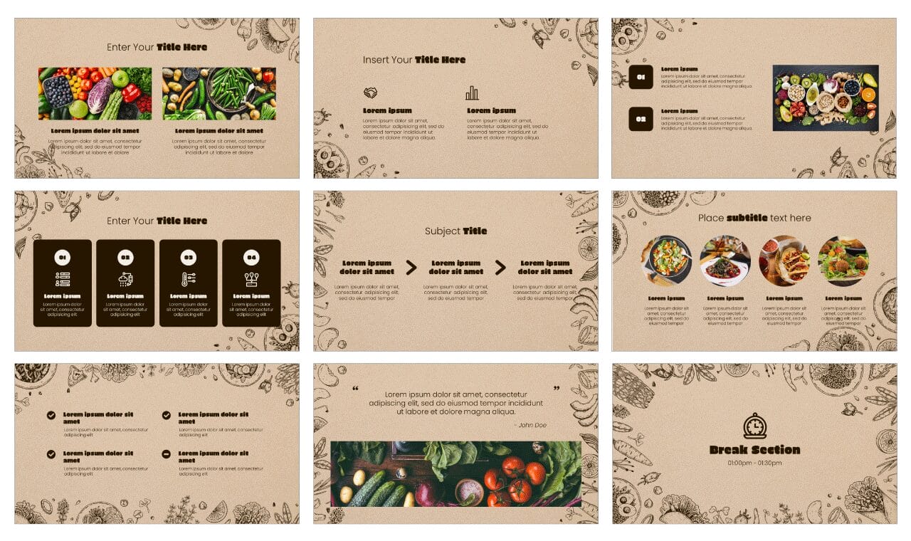 Vegetarian Day Google Slides Themes PowerPoint Templates