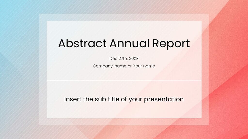 Business presentation - Free PowerPoint templates Google Slides theme
