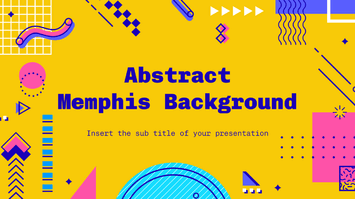 Abstract Memphis Background Google Slides PowerPoint Template