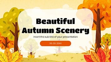 Beautiful Autumn Scenery Google Slides PowerPoint Templates