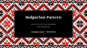 Bulgarian Pattern Presentation Templates - Google Slides & PPT