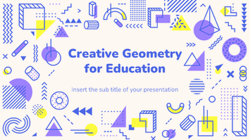 Creative Geometry for Education Google Slides PPT Templates