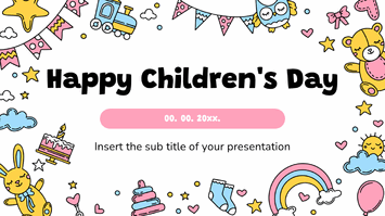 Happy Childrens Day Google Slides Theme PowerPoint Template