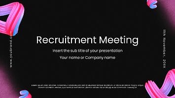 Recruitment Meeting Presentation Templates - Google Slides PPT