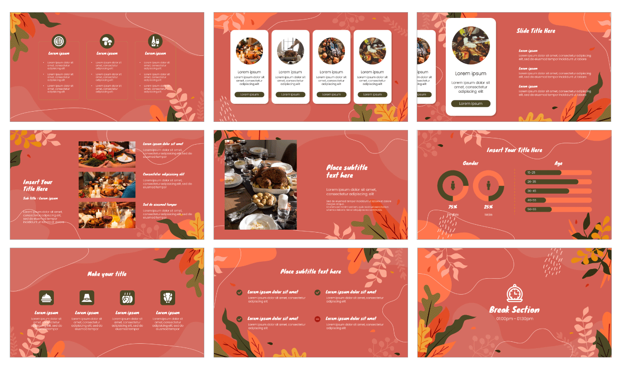 Thanksgiving Marketing Google Slides Themes PowerPoint Templates