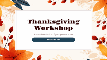 Thanksgiving Workshop Free Google Slides PowerPoint Templates