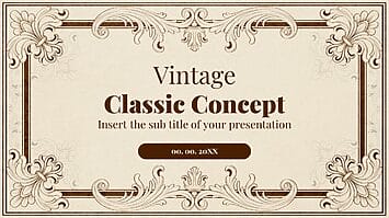 Vintage Classic Concept Free Google Slides PowerPoint Templates