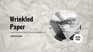 Wrinkled Paper Presentation Templates -Google Slides PowerPoint