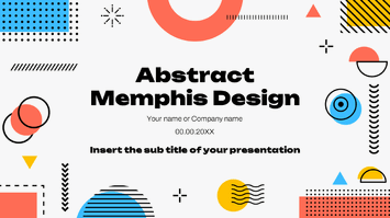 Abstract Memphis Design Google Slides PowerPoint Templates