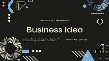 Business Idea Presentation Templates - Google Slides PowerPoint