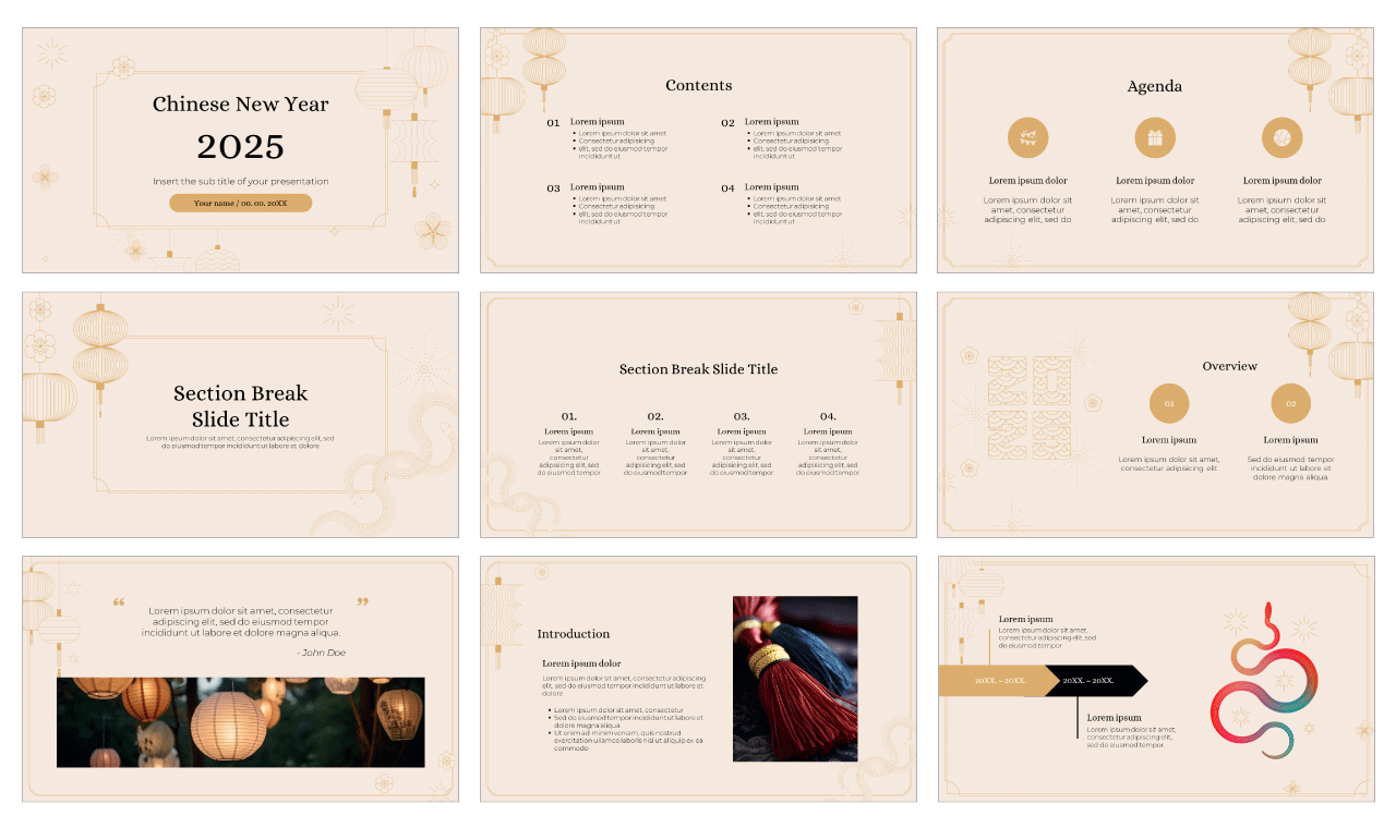 Chinese New Year Google Slides Themes PowerPoint Templates