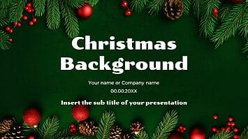 Christmas Background Presentation Templates -Google Slides PPT