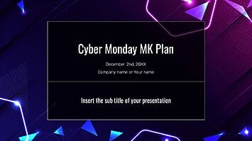 Cyber Monday MK Plan Free Google Slides PowerPoint Templates