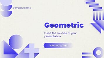 Geometric Free Presentation Template - Google Slides PowerPoint