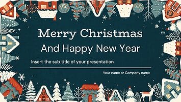 Merry Christmas and Happy New Year Google Slides Templates