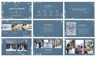 Winter Wedding Invitation Free Google Slides PowerPoint Template