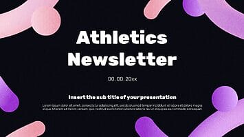 Athletics Newsletter Google Slides Themes PowerPoint Templates