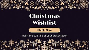 Christmas Wishlist Presentation Templates - Google Slides & PPT