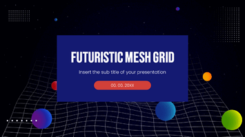 Futuristic Mesh Grid Google Slides Themes PowerPoint Templates