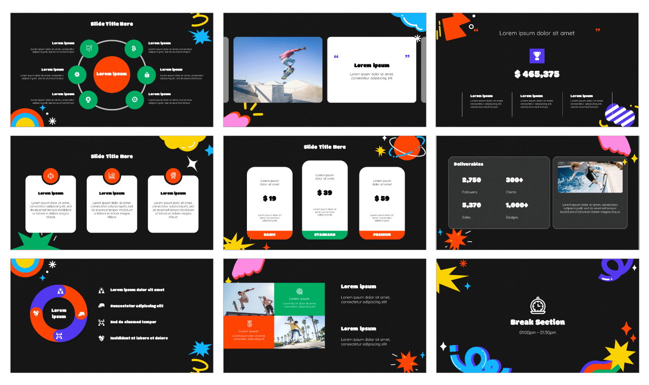 Groovy Funny Google Slides Themes PowerPoint Templates