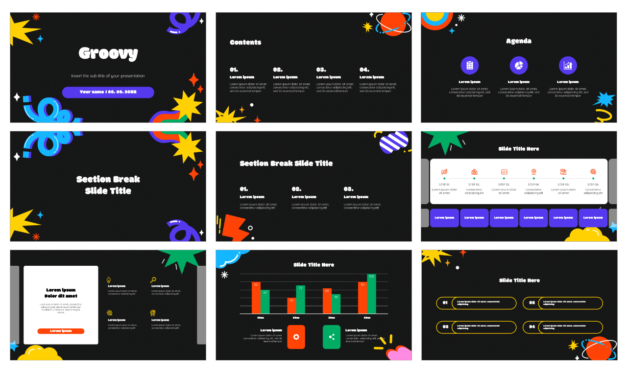 Groovy Google Slides Themes PowerPoint Templates