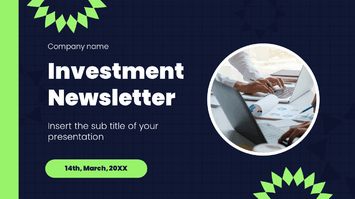 Investment Newsletter Presentation Templates - Google Slides PPT