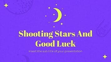 Shooting Stars And Good Luck Free Google Slides PPT Templates