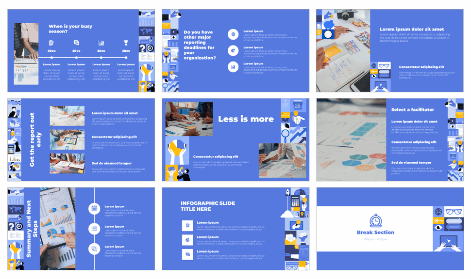 Strategy Review Meeting Google Slides PowerPoint Templates