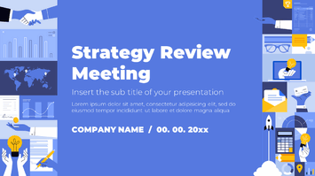 Strategy Review Meeting Google Slides PowerPoint Templates