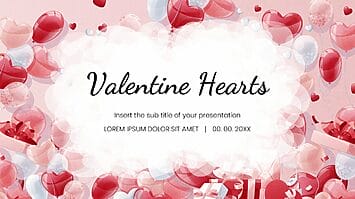 Valentine Hearts Free Google Slides Theme PowerPoint Template