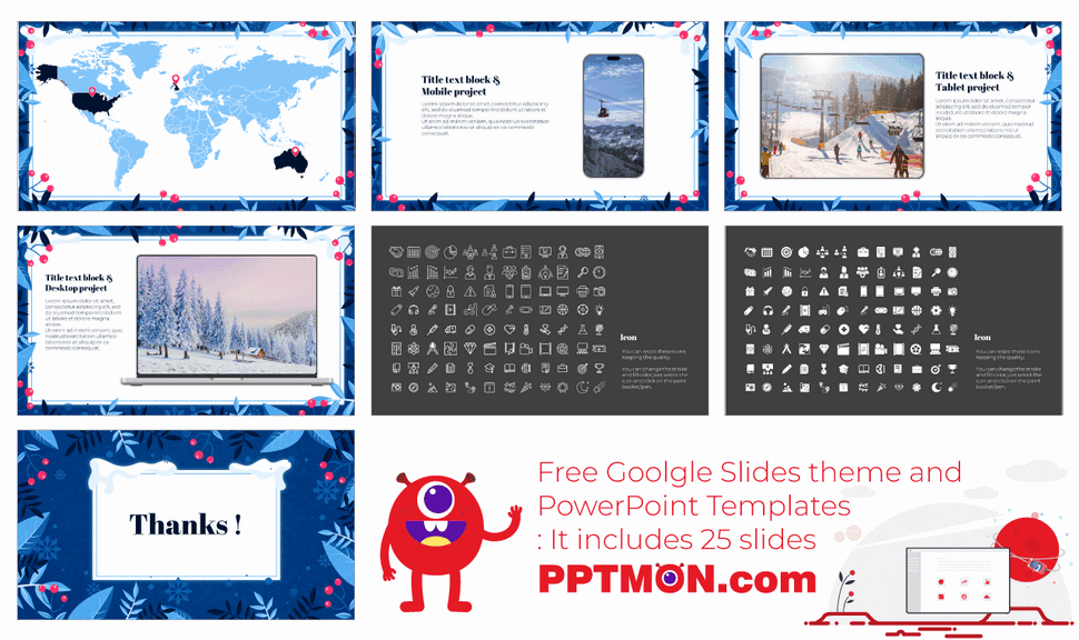 Winter Sale Promotion Google Slides Theme PowerPoint Template