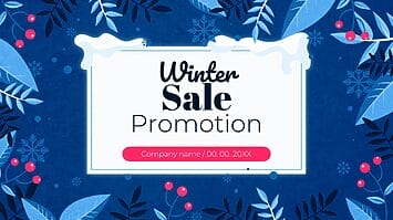 Winter Sale Promotion Google Slides Theme PowerPoint Template