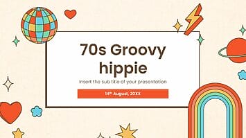 70s Groovy hippie Google Slides Themes PowerPoint Templates