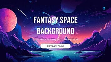 Fantasy Space Background Google Slides PowerPoint Templates