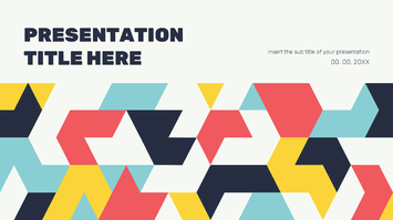 Geometric Pattern Free Presentation Templates